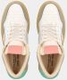 Philippe Model Lyon Dames Tennisschoenen Wit Roze Multicolor Dames - Thumbnail 4