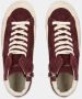 Philippe Model Vintage Bordeaux Leren Sneakers Rood Dames - Thumbnail 5
