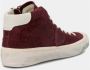 Philippe Model Vintage Bordeaux Leren Sneakers Rood Dames - Thumbnail 6