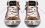 Philippe Model Stijlvolle Army Green High-Top Sneakers Multicolor Dames - Thumbnail 3
