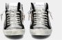 Philippe Model Grijze Leren Sneaker met Zilveren Inzetstukken Gray Dames - Thumbnail 7