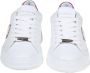 Philippe Model Witte en Fuchsia Leren Sneakers White Dames - Thumbnail 3
