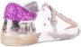 Philippe Model Wit Fuchsia Leren Sneakers Street Style Multicolor Dames - Thumbnail 10
