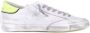 Philippe Model Leren Vetersneakers met Handtekeningembleem White Heren - Thumbnail 19