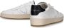 Philippe Model Witte en zwarte leren lage sneakers White Dames - Thumbnail 2