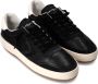 Philippe Model Zwarte leren sneakers met suède inzetstukken Black Heren - Thumbnail 7