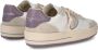 Philippe Model Geperforeerde kalfsleren sneakers Wit Lila White Dames - Thumbnail 8