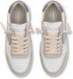 Philippe Model Geperforeerde kalfsleren sneakers Wit Lila White Dames - Thumbnail 9