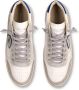 Philippe Model Vintage High-Top Sneakers Wit Blauw White Heren - Thumbnail 4