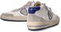 Philippe Model Vintage High-Top Sneakers Wit Blauw White Heren - Thumbnail 6