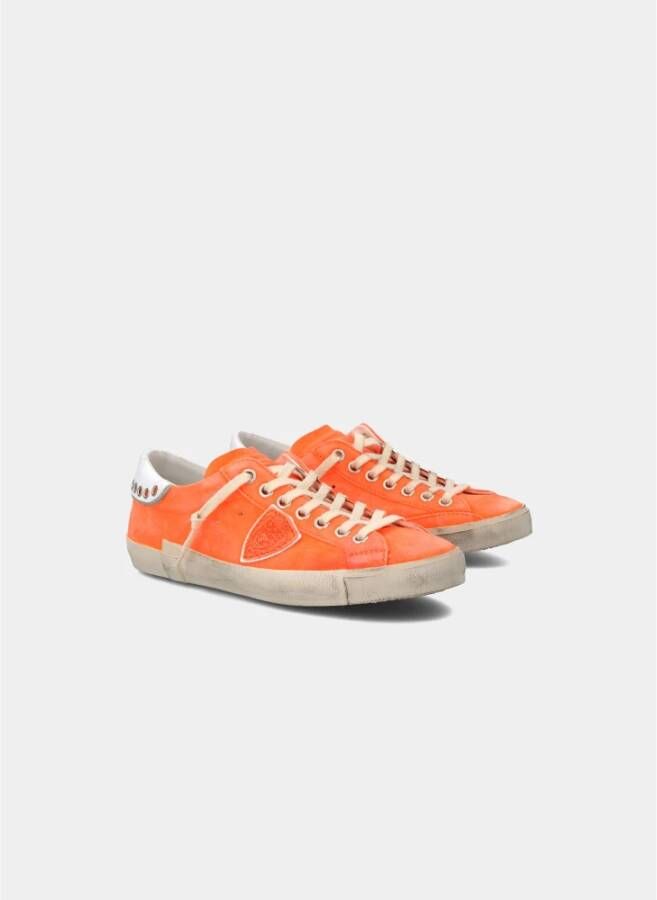 Philippe Model Ambachtelijke Prsx Sneakers Oranje Heren