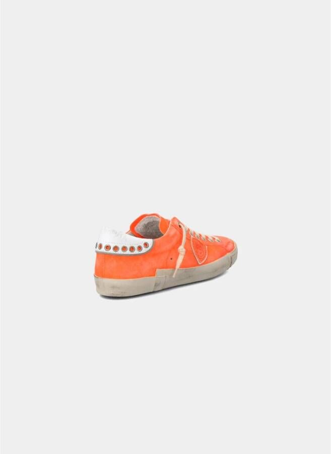 Philippe Model Ambachtelijke Prsx Sneakers Oranje Heren