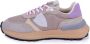 Philippe Model Leren sneakers met logo en gewaxte veters Purple Dames - Thumbnail 9