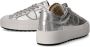 Philippe Model Zilveren Leren Sneakers met Metalen Detail Gray Dames - Thumbnail 4