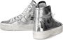 Philippe Model Hoge zilveren gelamineerde sneakers Grijs Dames - Thumbnail 2