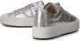 Philippe Model Zilveren Leren Sneakers met Metalen Detail Gray Dames - Thumbnail 13