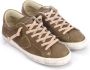 Philippe Model Vintage legergroene leren sneakers Bruin Heren - Thumbnail 5