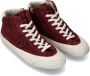 Philippe Model Vintage Bordeaux Leren Sneakers Rood Dames - Thumbnail 8