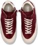 Philippe Model Vintage Bordeaux Leren Sneakers Rood Dames - Thumbnail 10