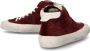 Philippe Model Vintage Bordeaux Leren Sneakers Rood Dames - Thumbnail 12