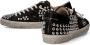 Philippe Model Zwarte Tennissneakers met Studs Black Heren - Thumbnail 2