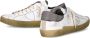 Philippe Model Witte Grijze Sneakers met Logo Applique - Thumbnail 3