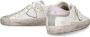 Philippe Model Wit Roze Logo Patch Sneakers White Dames - Thumbnail 8