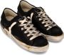 Philippe Model Zwarte Sneakers Vintage Afwerking Vetersluiting Black Dames - Thumbnail 2