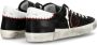 Philippe Model Paris X Leren Sneakers in Zwart en Rood Black Heren - Thumbnail 6