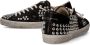 Philippe Model Zwarte Tennissneakers met Studs Black Heren - Thumbnail 7