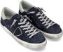 Philippe Model Blauwe Leren Sneakers met Contrasterende Details Blue Heren - Thumbnail 2