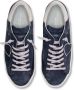 Philippe Model Blauwe Leren Sneakers met Contrasterende Details Blue Heren - Thumbnail 4