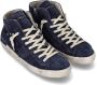 Philippe Model Italiaanse Sneakers met Logo Applicatie Blue Heren - Thumbnail 5