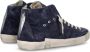 Philippe Model Italiaanse Sneakers met Logo Applicatie Blue Heren - Thumbnail 6