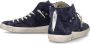 Philippe Model Italiaanse Sneakers met Logo Applicatie Blue Heren - Thumbnail 9