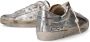 Philippe Model Metallic Finish Sneakers met Distressed Details Gray Dames - Thumbnail 7