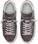 Philippe Model Antraciet Lage Sneakers met Spiegelende Inzetstukken Gray Heren - Thumbnail 5