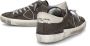 Philippe Model Antraciet Lage Sneakers met Spiegelende Inzetstukken Gray Heren - Thumbnail 7