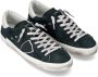 Philippe Model Paris X Leren Sneakers in Zwart Gebruikt Effect Black Heren - Thumbnail 4