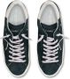 Philippe Model Paris X Leren Sneakers in Zwart Gebruikt Effect Black Heren - Thumbnail 6