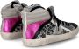 Philippe Model Zilver Roze Animal Print High Tops Gray Dames - Thumbnail 3