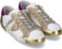 Philippe Model Wit Fuchsia Leren Sneakers Street Style Multicolor Dames - Thumbnail 4