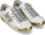 Philippe Model Glamoureuze Suede Sneakers Zilver Wit Multicolor Dames - Thumbnail 3