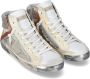 Philippe Model Witte Leren Sneakers met Pailletten Multicolor Dames - Thumbnail 2