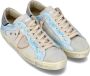 Philippe Model Lichtblauwe Casual Sneakers met Mesh Inzet Blue Heren - Thumbnail 3