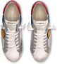Philippe Model Witte Lichtblauwe Tennissneakers Multicolor Heren - Thumbnail 7