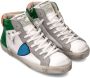 Philippe Model Hoge Sneakers Wit Groen Multicolor Heren - Thumbnail 2