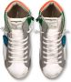 Philippe Model Hoge Sneakers Wit Groen Multicolor Heren - Thumbnail 3