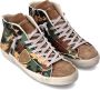 Philippe Model Groen Beige Camo Hoge Sneakers Green Heren - Thumbnail 2