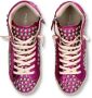 Philippe Model Fuchsia High-Top Studded Sneakers Pink Dames - Thumbnail 5